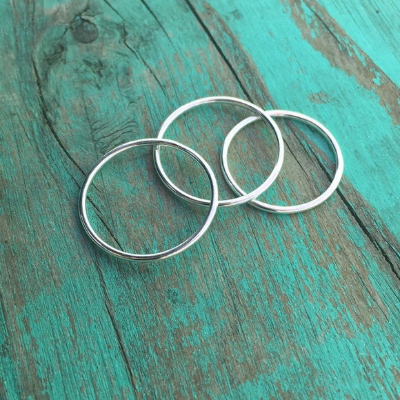 10 solid 925 stacking rings - Picture 8 of 8